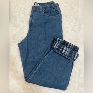 LL Bean Original Relaxed Fit Insulated Jeans Size 14 Regular